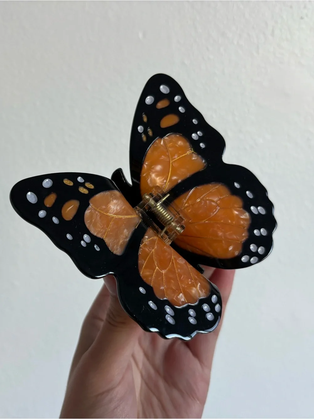 Urban Outfitters Solar Eclipse Fall Monarch Butterfly Claw Hair Clip